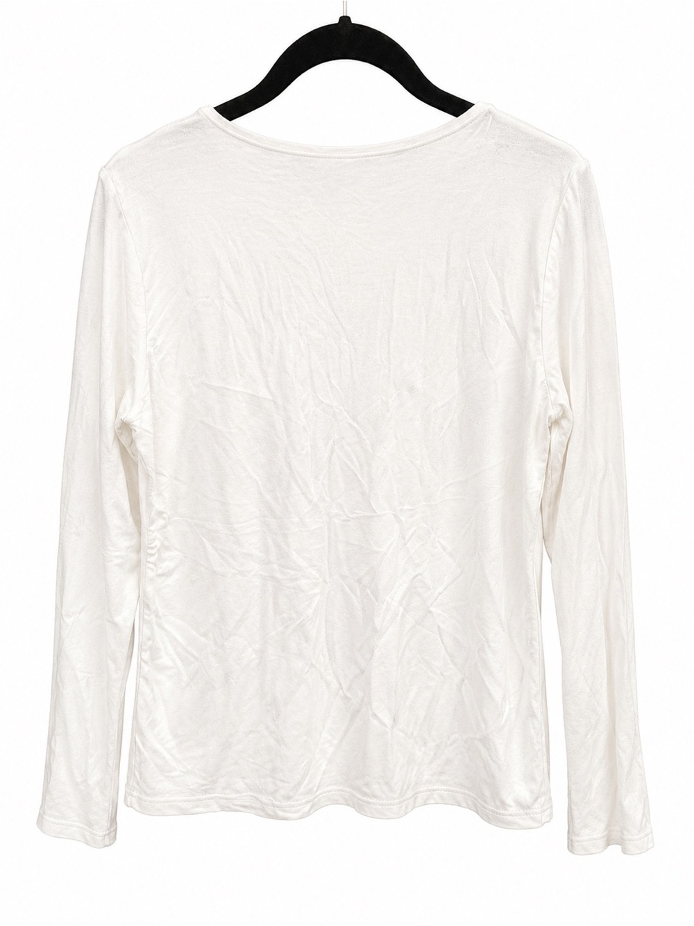 Wasabi + Mint Women's Cream Scoop Neck Long-Sleeve Tee - Picture 3 of 3
